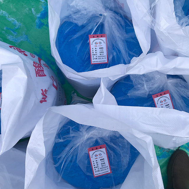Copper Sulphate pentahydrate CuSO4 x 5(H2O) CAS 7758-99-8